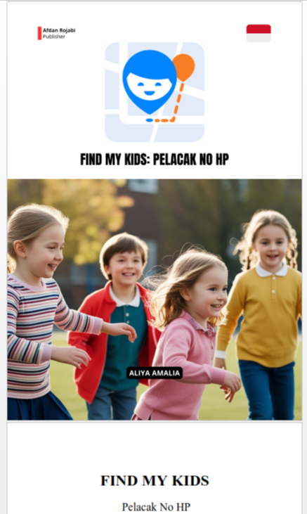 Find my kids: Pelacak No HP