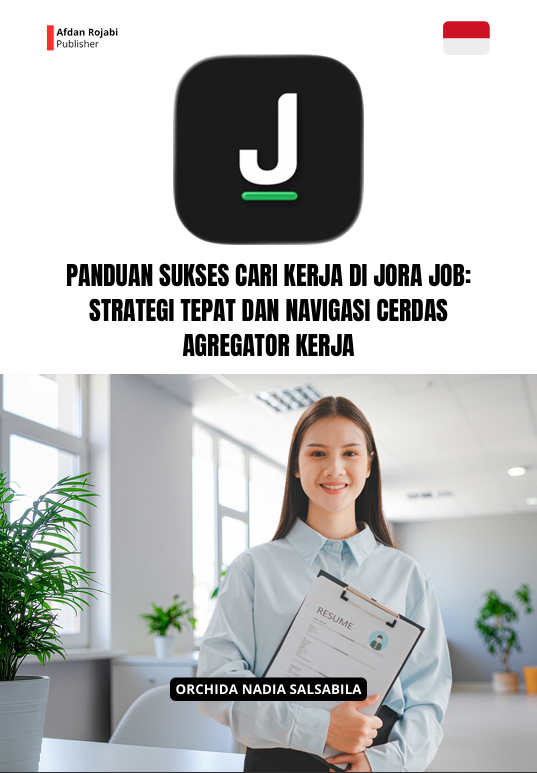 Cover buku PANDUAN SUKSES CARI KERJA DI JORA  JOB: STRATEGI TEPAT DAN NAVIGASI  CERDAS AGREGATOR KERJA  